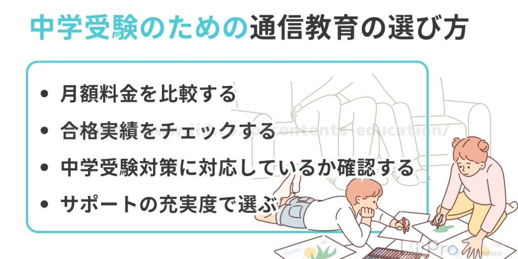 中学受験 通信教育の選び方