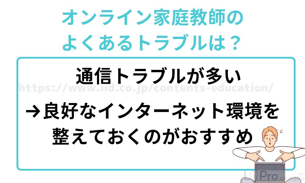 オンライン家庭教師のよくあるトラブルは？