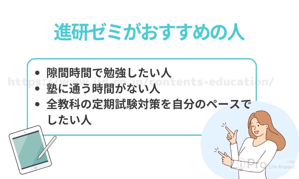 進研ゼミがおすすめの人