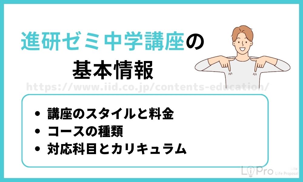 進研ゼミ中学講座の基本情報