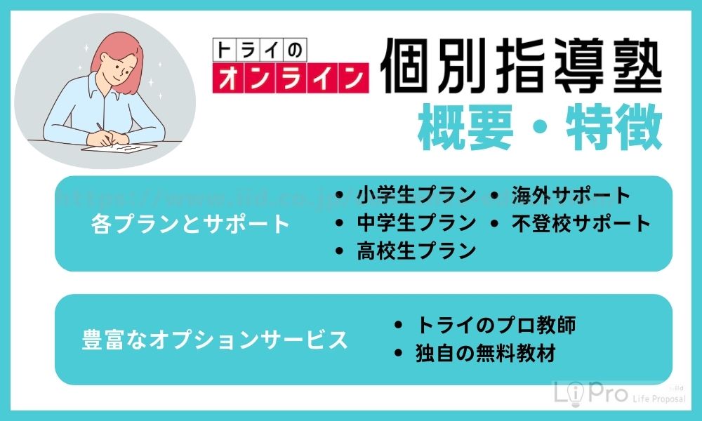 トライのオンライン個別指導塾の概要