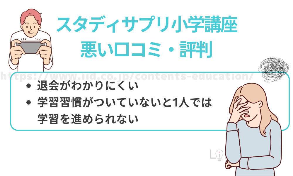 スタディサプリはやめた方がよい？小学講座の悪い口コミ・評判からわかるデメリット