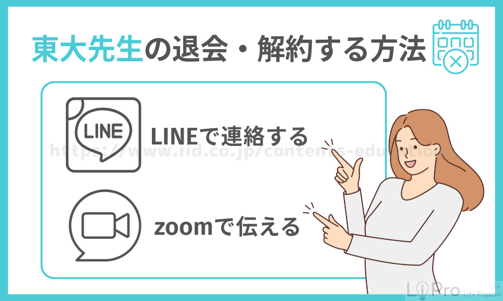 東大先生の退会・解約する方法